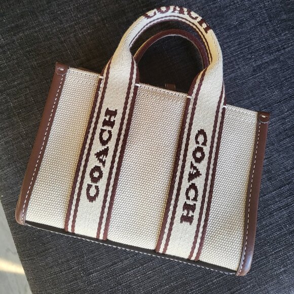 Smith Mini Tote in Canvas Leather Mix - Picture 2 of 8